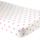 Pink Dot Crib Fitted Sheet